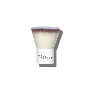 Well People Kabuki Complexion Brush, Compact Makeup Brush For Seamless, Even Coverage, Great For Foundation, Bronzer & Powder, Cruelty-free Bristles