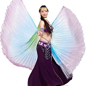 Wuchieal Women's Egyptian Egypt New Belly Dance Costume Colorful Isis Wings