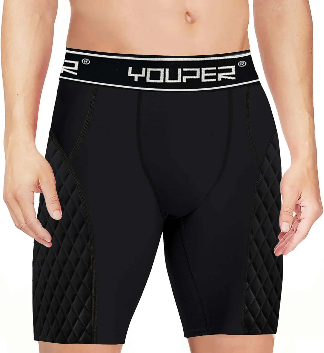 Youper Youth Elite Padded Baseball Sliding Shorts w/Soft Athletic Cup