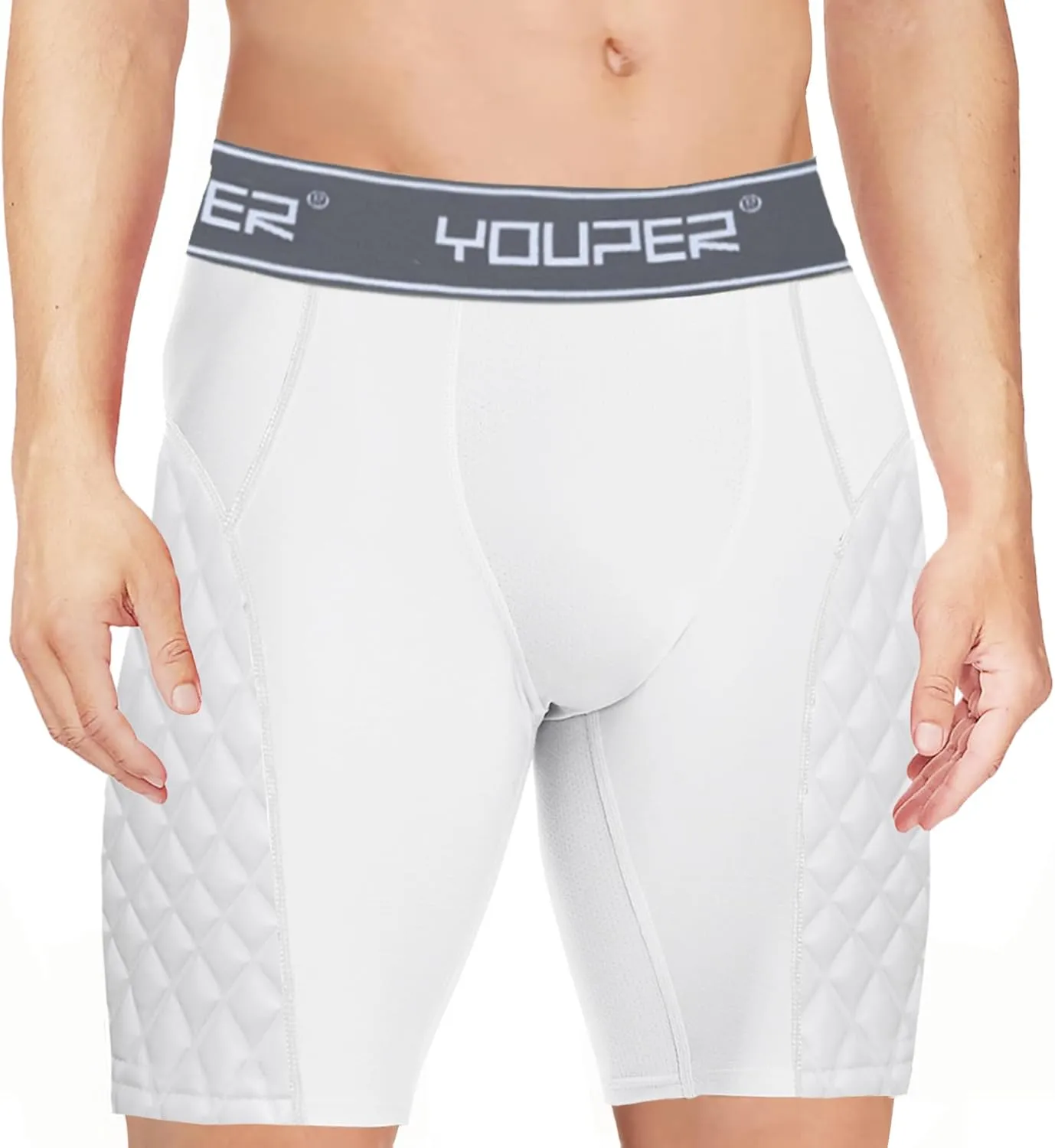 Youper Youth Elite Padded Baseball Sliding Shorts w/Soft Athletic Cup
