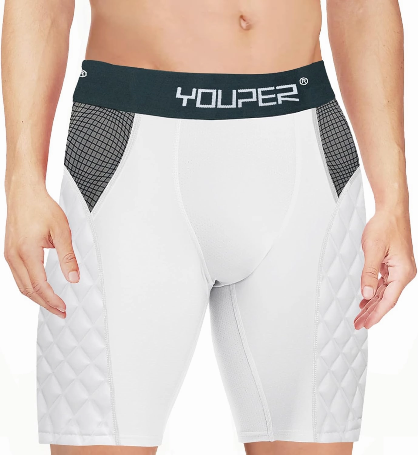 Youper Youth Elite Padded Baseball Sliding Shorts w/Soft Athletic Cup
