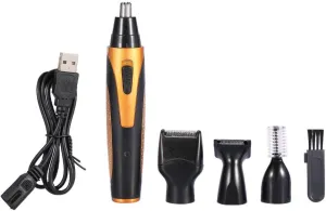 Zerone Nose Hair Trimmer, Hair USB Eyebrow Beard Ear Nose Powered Clipper Electric Shaver Kits Sideburn Remover Set